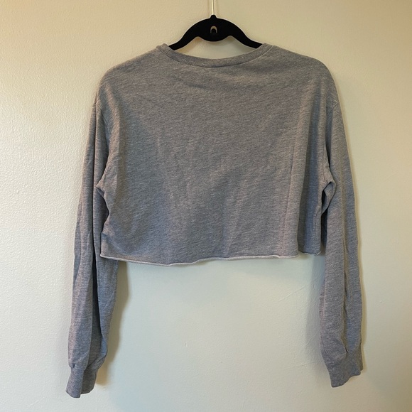 Divided | Gray Cropped NY Sweatshirt | Size Small - Picture 6 of 6